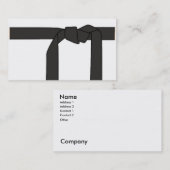 Zwarte gordel/Karate-instructie Visitekaartje (Voorkant / Achterkant)