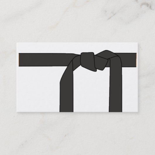 Zwarte gordel/Karate-instructie Visitekaartje (Voorkant)