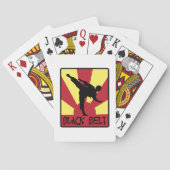 Zwarte gordel Karate Pokerkaarten (Achterkant)