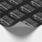 Zwarte gordel Karate Taekwondo Jiu Jitsu Motivatio Cadeaupapier (Hoek)