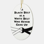 Zwarte gordel keramisch ornament (Links)