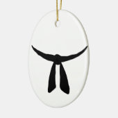 Zwarte gordel keramisch ornament (Links)