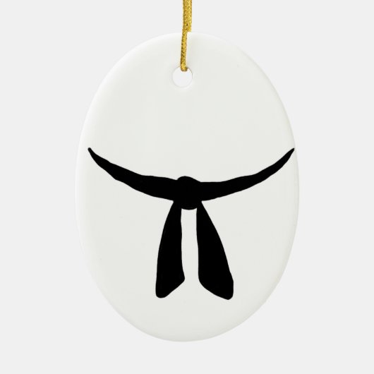 Zwarte gordel keramisch ornament (Voorkant)