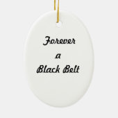 Zwarte gordel keramisch ornament (Achterkant)