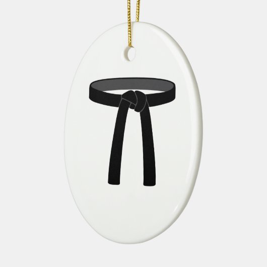 Zwarte gordel keramisch ornament (Links)