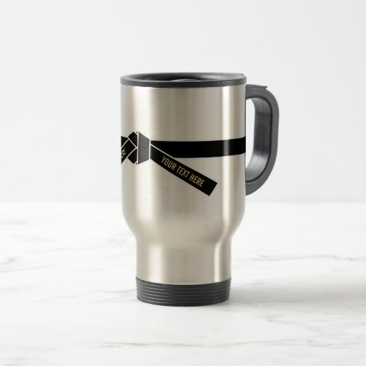  zwarte gordel (Kuro-obi) Reisbeker (Voorkant rechts)