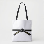  zwarte gordel (Kuro-obi) Tote Bag (Voorkant)