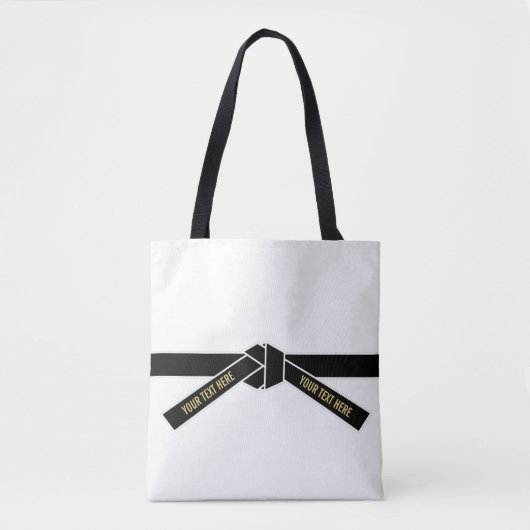  zwarte gordel (Kuro-obi) Tote Bag (Voorkant)