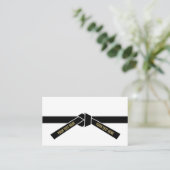 zwarte gordel (Kuro-obi) Visitekaartje (Staand voorkant)