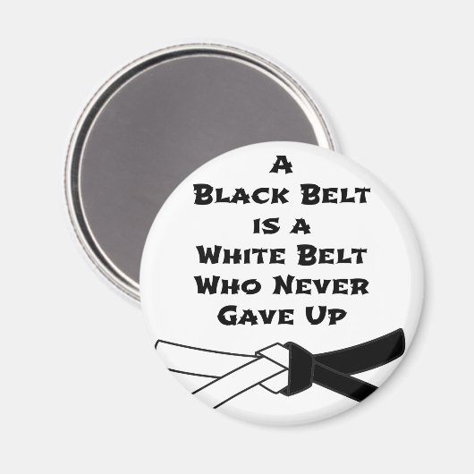 Zwarte gordel magneet (Voorkant / Achterkant)