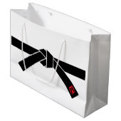 Zwarte gordel, martial Arts Groot Cadeauzakje (Voorkant Gekanteld)