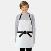 Zwarte gordel, martial Arts Schort (Gedragen)