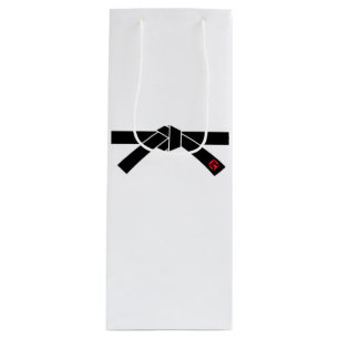 Zwarte gordel, martial Arts Wijn Cadeautas