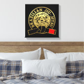 Zwarte gordel met goudpleister van Braziliaanse Ji Canvas Afdruk (Insitu (Slaapkamer))