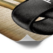 Zwarte gordel met hoge matroos, portret één Poster (Hoek)