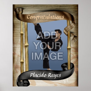 Zwarte gordel met hoge matroos, portret één Poster