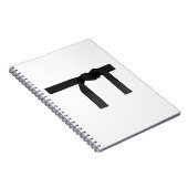 Zwarte gordel notitieboek (Rechterzijde)