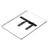 Zwarte gordel notitieboek (Linkerzijde)