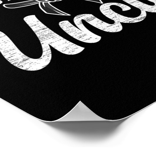 Zwarte gordel Oom Karate Oom Trots Karate Oom Poster (Hoek)