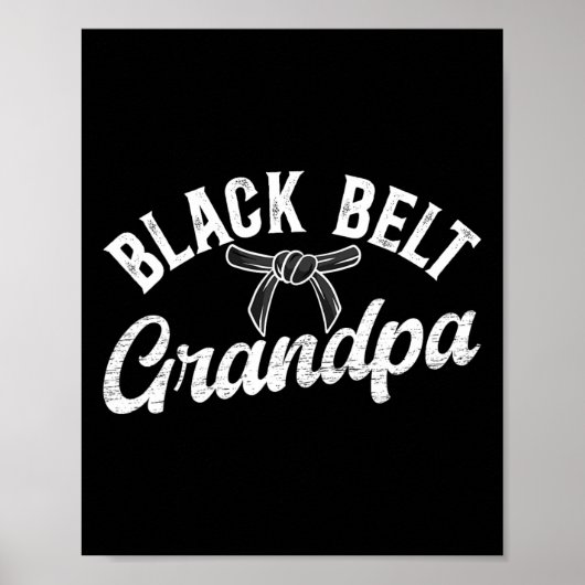 Zwarte gordel Opa Karate Opa Karate Opa Poster (Voorkant)