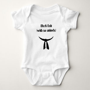 Zwarte gordel romper