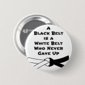 Zwarte gordel ronde button 5,7 cm (Voorkant /achterkant)