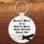 Zwarte gordel sleutelhanger (Voorkant)