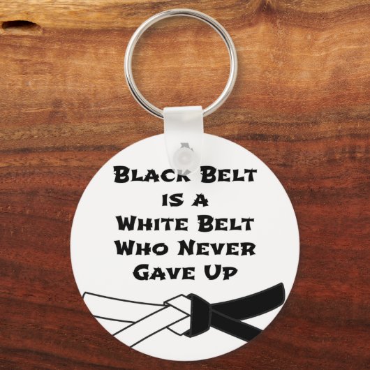 Zwarte gordel sleutelhanger (Voorkant)