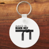 Zwarte gordel sleutelhanger (Voorkant)
