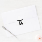 Zwarte gordel sticker (Envelop)