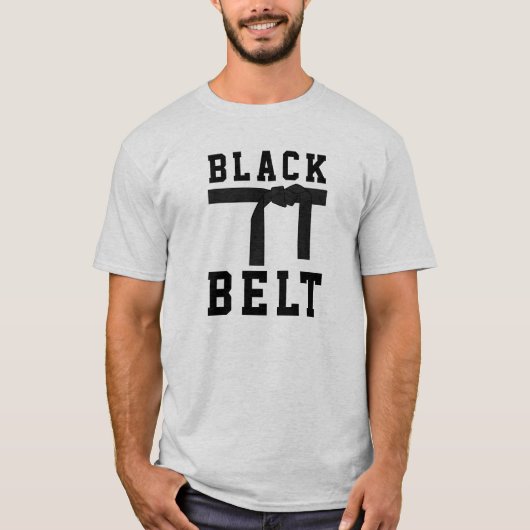 Zwarte gordel t-shirt (Voorkant)