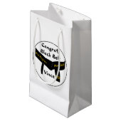 Zwarte gordel voor Martial Arts 2e graads Gefelici Klein Cadeauzakje (Voorkant Gekanteld)