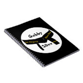 Zwarte gordel voor martial Arts First Degree Notitieboek (Rechterzijde)