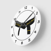 Zwarte gordel voor martial Arts First Degree Ronde Klok (Hoek)