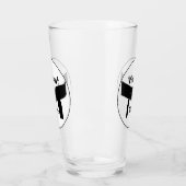 Zwarte gordel voor Martial Arts Glas (Links)