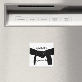 Zwarte gordel voor Martial Arts Magneet (Insitu (Vaatwasser))
