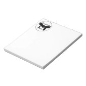 Zwarte gordel voor Martial Arts Notitieblok (Linkerzijde)