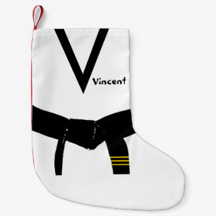 Zwarte gordel voor martiumarts, derde graad kleine kerstsok