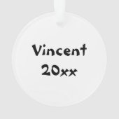 Zwarte gordel voor martiumarts ornament (achterkant)