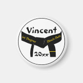 Zwarte gordel voor martiumarts van eerste graad magneet (Voorkant)