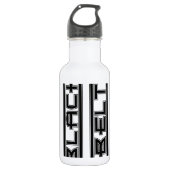 Zwarte gordel voor martiumarts waterfles  (Voorkant)