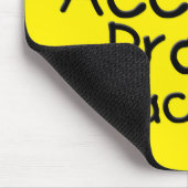 Zwarte gordel voor ongevalsProne Muismat (Hoek)