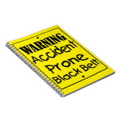 Zwarte gordel voor ongevalsProne Notitieboek (Rechterzijde)