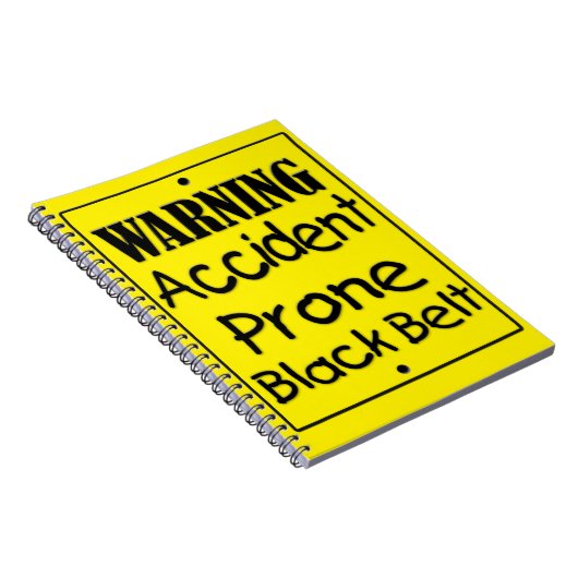 Zwarte gordel voor ongevalsProne Notitieboek (Rechterzijde)
