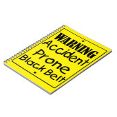 Zwarte gordel voor ongevalsProne Notitieboek (Linkerzijde)