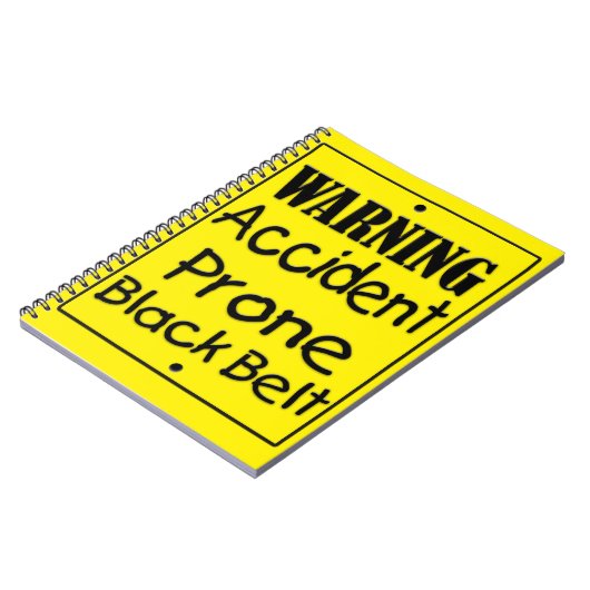 Zwarte gordel voor ongevalsProne Notitieboek (Linkerzijde)