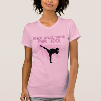 Zwarte gordels Draag ook roze! T-shirt