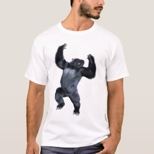 Zwarte Gorilla Aap T-shirt