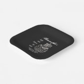 Zwarte Goth Meneermaid Laatste Zeiltocht Bruidsfee Papieren Bordje (Gebogen)