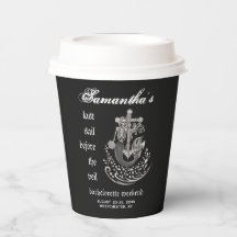 Zwarte Goth Mermaid Laatste Zeil Afscheid Party Vo